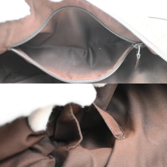 GUCCI GG Pattern Half Moon Shoulder Bag Canvas Leather Beige SHW Italy 70DA218 - Picture 14 of 14